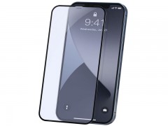 خرید محافظ صفحه شیشه ای تمام صفحه و ضد اشعه بیسوس Baseus 0.23mm curved-screen SGAPIPH54N-TE01 برای  iP 12 mini 5.4inch 2020(پک دوتایی)
