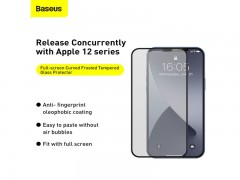 خرید محافظ صفحه نمایش حریم شخصی تمام صفحه بیسوس BASEUS 0.25mm SGAPIPH67N-KM01 برای iP 12 Pro Max 6.7inch (پک دوتایی)