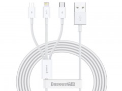 کابل شارژ سریع سه سر  Baseus Superior Series USB to M + L + C 3.5A CAMLTYS-03 به طول 1.5 متر