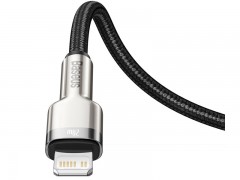 کابل لایتنینگ فست شارژ Type C به iP بیسوس Baseus Cafule Series Metal Data Cable CATJK-A01 به طول 1 متر و توان 20 وات