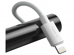 کابل لایتنینگ فست شارژر USB به IP PD بیسوس  Baseus Simple Wisdom Data Cable Kit TZCATLZJ-02 به طول 1.5 متر و توان 20 وات(پک دوتایی)