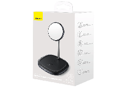 هولدر رومیزی و شارژر وایرلس مغناطیسی بیسوس با توان 20 وات  Swan 2-in-1 Wireless Magnetic Charging Bracket  WXSW-D01