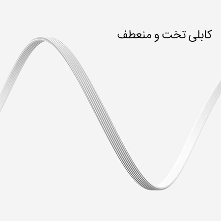 کابل تخت و منعطف ایرفون بیسوس encok s02