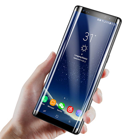محافظ صفحه نمایش شیشه ای بیسوس سامسونگ Baseus 3D Arc Screen Protector Samsung Galaxy Note 8