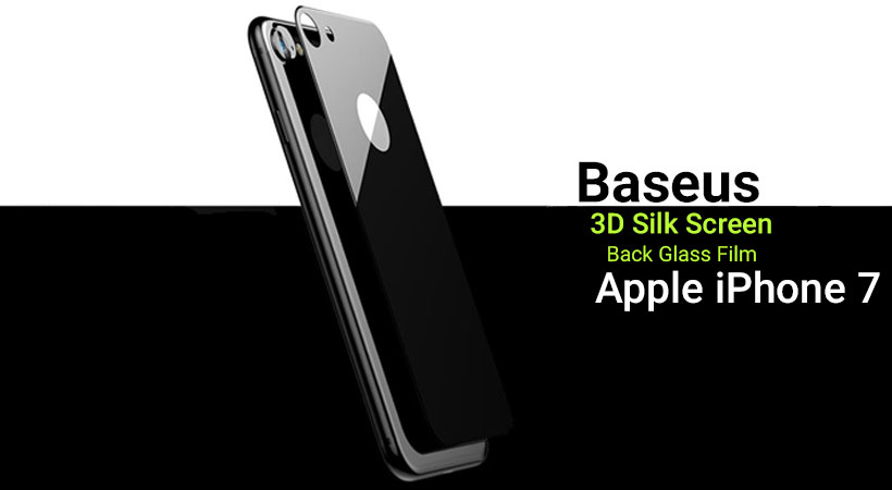 محافظ شیشه ای پشت بیسوس آیفون Baseus 3D Silk Screen Back Glass Film Apple iPhone 7