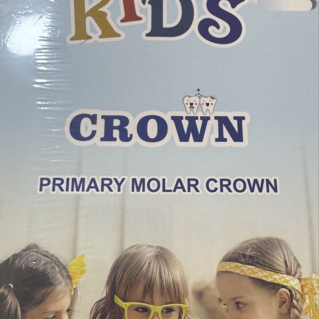 primary kids crown stainless steel KTR 48 PCS