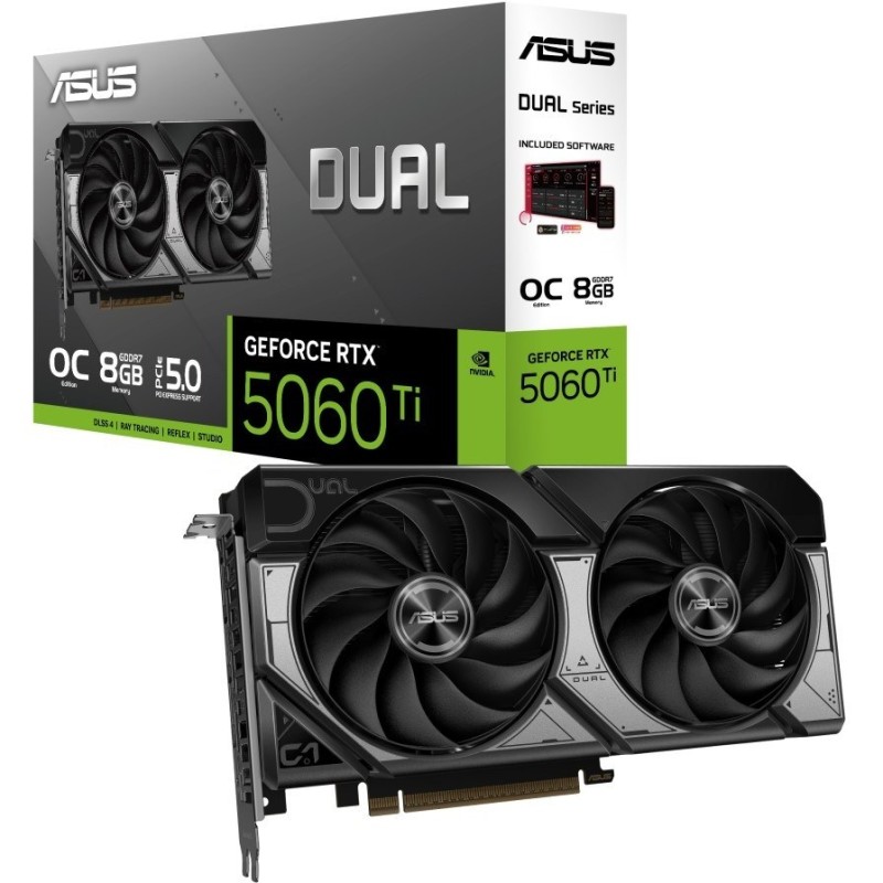 کارت گرافیک ایسوس RTX 5060 Ti OC Dual حافظه 8 گیگابایت
