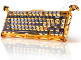 کیبورد گیمینگ GravaStar Mercury K1 Pro Special Edition Battle-Worn Yellow