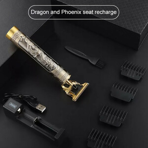 ماشین اصلاح موی صورت مدل V-T9، اصلاح به صورت تریمر، منبع انرژی با باتری قابل شارژ، تکنولوژی اصلاح به صورت برش مستقیم، مدت زمان شارژ 180 دقیقه و مدت زمان استفاده پس از شارژ 120 دقیقه، به همراه استند شارژ، برس تمیزکننده، قابلیت اصلاح با شماره صفر