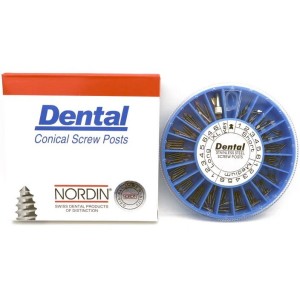 پین استیل DENTAL – Stainless Steel Screw Post 120Pcs
