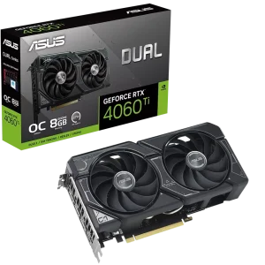 کارت گرافیک ایسوس مدل RTX 4060 Ti OC Dual حافظه 8 گیگابایت