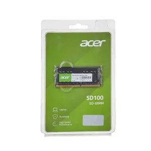 رم لپ‌تاپ DDR4-3200 ایسر مدل SO-DIMM CL22 SD100 تک کاناله ظرفیت 8 گیگابایت