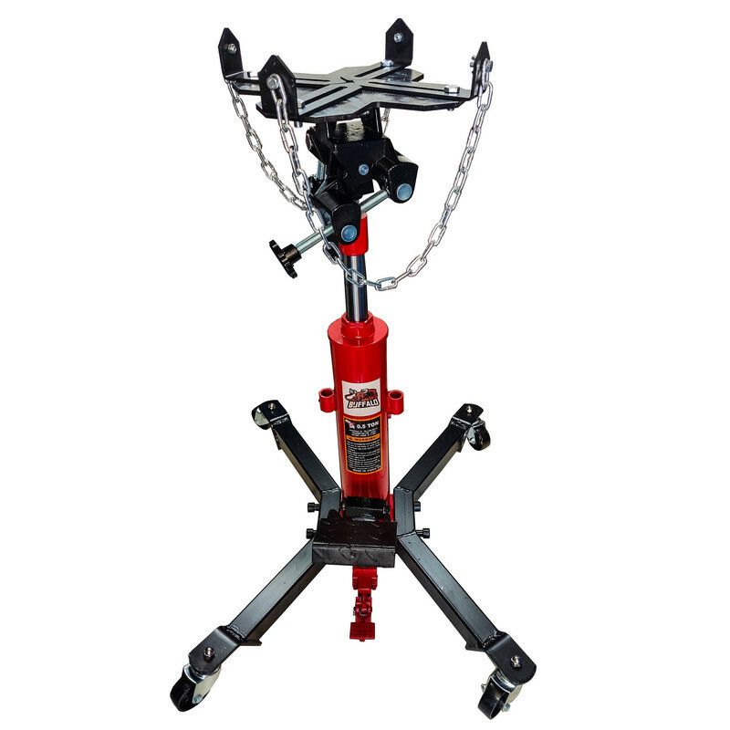 جک خودرو بوفالو مدل گیربکس درآر تلسکوپی کد NRG - 0/5 TIN ظرفیت 500 کیلوگرم