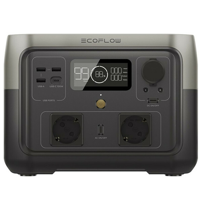 ژنراتور برقی خورشیدی اکوفلو مدل RIVER 2 Portable Power Station ظرفیت 256 وات ساعت