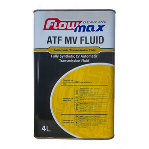 روغن گیربکس خودرو فلومکس مدل ATF MV FLUID فول سینتتیک حجم 4 لیتر