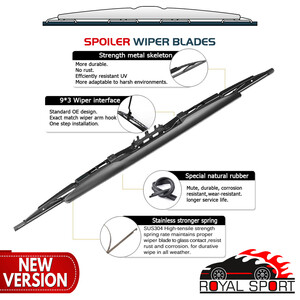 تیغه برف پاک‌کن رویال اسپرت مدل Metal Wiper مناسب برای تویوتا کمری XV40 بسته 2 عددی