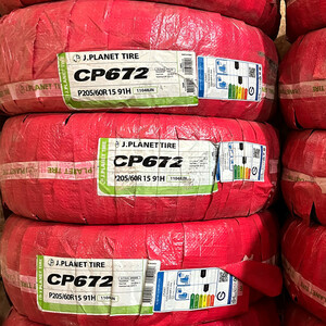 لاستیک خودرو جی پلنت تایر مدل CP672 سایز 205/60/15 - 2 حلقه