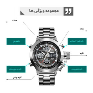 ساعت مچی عقربه ‌ای مردانه اسکمی مدل 1515S-NP