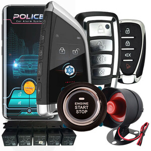 کیلس استارتر و دزدگیر خودرو پلیسینگ مدل pk  8000