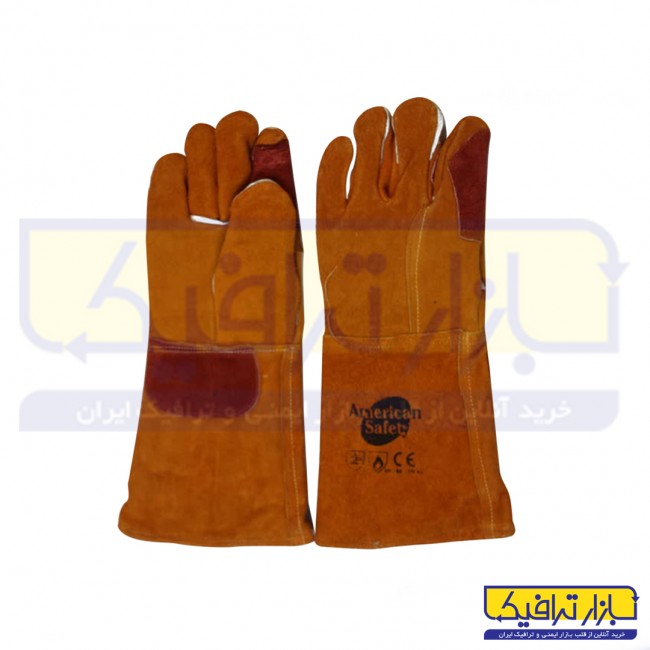 دستکش جوشکاری سیم دوز