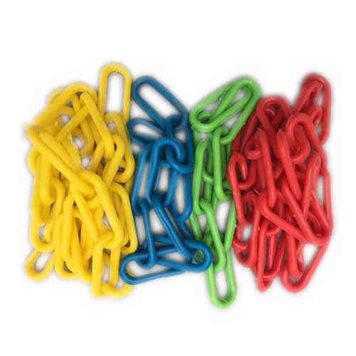 زنجیر پلاستیکی رنگی