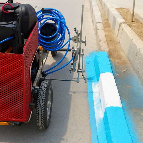 دستگاه رنگ آمیزی جدول خیابانی