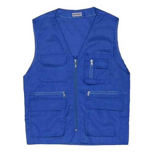 جلیقه خبرنگاری چهار جیب پارچه کج راه