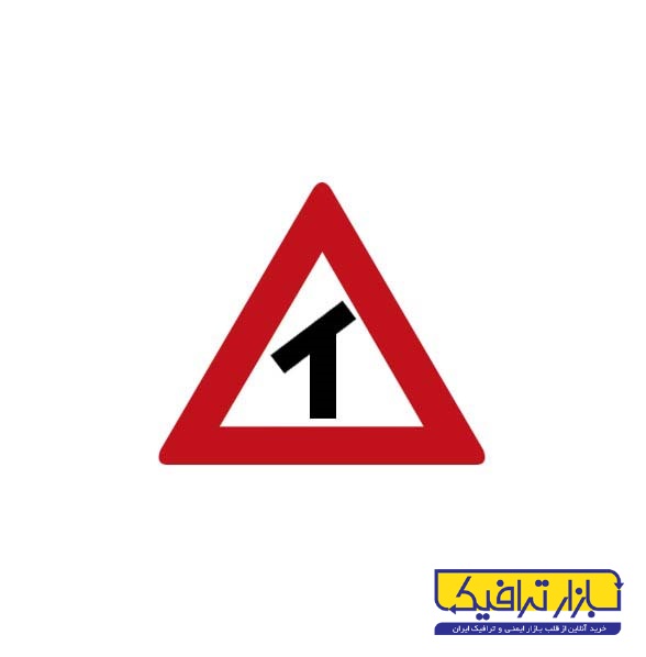 تابلوی راهنمایی یکی شدن دو مسیر حرکت