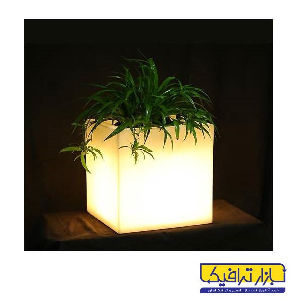 گلدان نورانی مکعب
