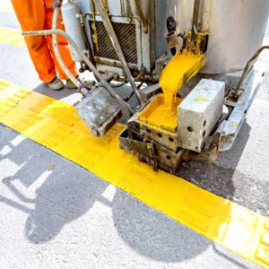 دستگاه خط کشی خیابان با رنگ گرم