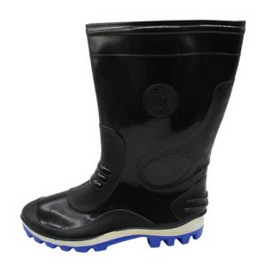 چکمه پلاستیکی صادقی ساق کوتاه مشکی