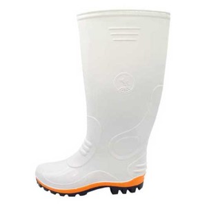 چکمه ایمنی لاستیکی ساق بلند صادقی سفید