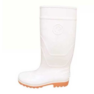 چکمه پلاستیکی جاپا ساق بلند سفید