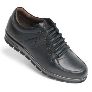 کفش اداری فرزین مدل نایس بنددار مشکی