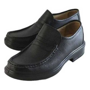 کفش اداری فرزین مدل سانترال بدون بند مشکی
