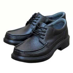 کفش پرسنلی فرزین مدل سانترال بنددار مشکی