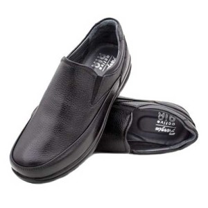 کفش پرسنلی فرزین مدل گریدر بدون بند مشکی