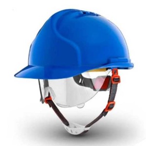 کلاه ایمنی هترمن مدل MK7 عینک دار آبی