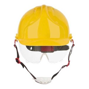 کلاه ایمنی هترمن مدل MK7 عینک دار زرد