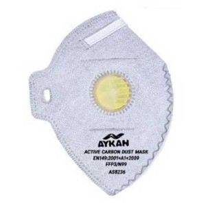 ماسک سوپاپ دار کربن اکتیو آیکان مدل FFP3