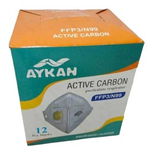 ماسک تنفسی سوپاپ دار Aykan مدل FFP3
