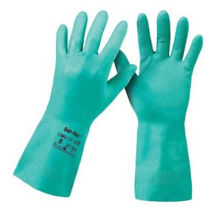 دستکش نیتریل ضد حلال انسل مدل Solvex 37-676