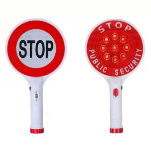 تابلو ایست دستی چراغ دار باتری خور