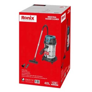 جارو برقی صنعتی رونیکس 40 لیتری 1400 وات مدل 1241