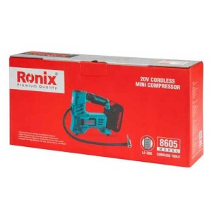 مینی کمپرسور شارژی رونیکس 20 ولت مدل 8605
