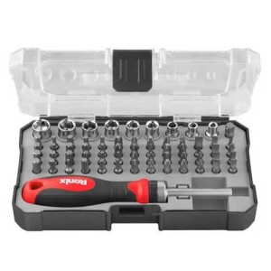 ست سری پیچ گوشتی و بکس رونیکس 64 تکه مدل 2716