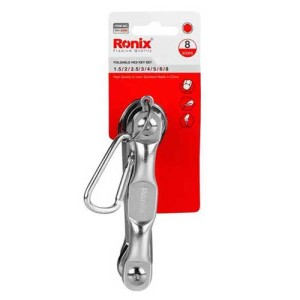 ست آچار آلن تاشو رونیکس 8 عددی مدل RH-2040