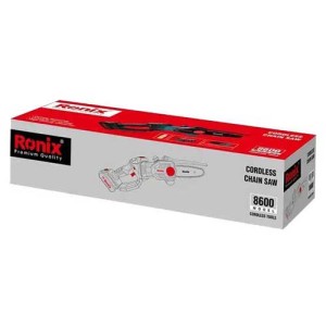 اره زنجیری شارژی رونیکس 20 ولت مدل 8600