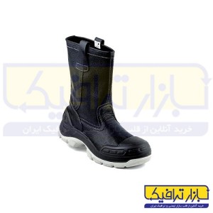 پوتین حفاری با چرم مشکی