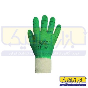 دستکش لاتکس خطی ساق کشبافت